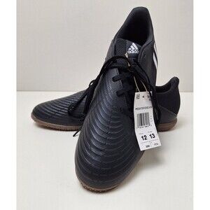 Adidas Predator Edge.4 Sala Black/White Indoor Soccer Shoes Men's Size 12 New!
